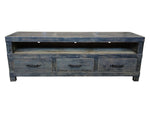 Industrial Iron Entertainment Unit in Black