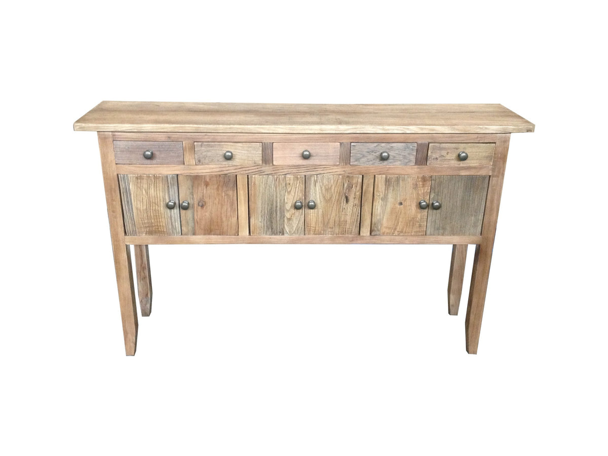 Rudolph Hall Table Natural/Black/White