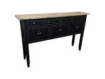 Rudolph Hall Table Natural/Black/White Black