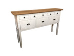 Rudolph Hall Table Natural/Black/White White