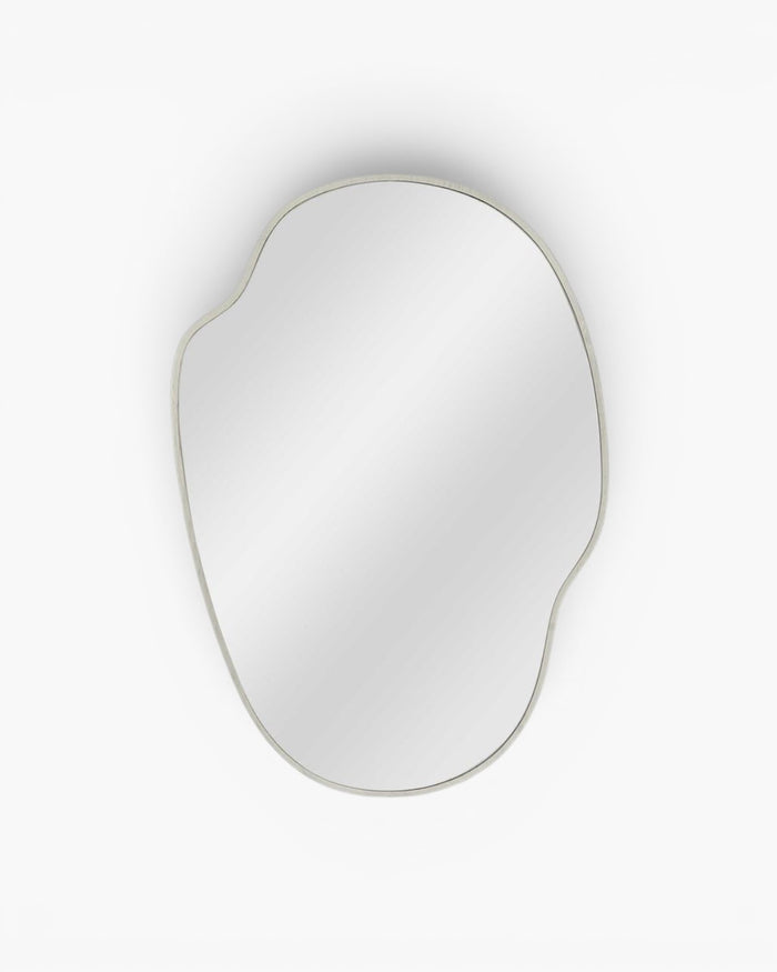 Dune Organic Mirror Small White