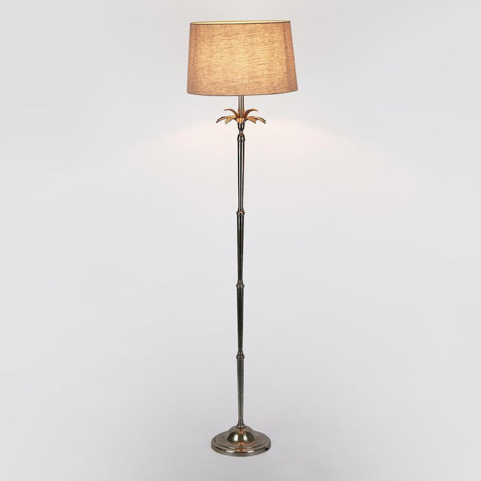 Casablanca Floor Lamp Base Antique Silver- Base Only