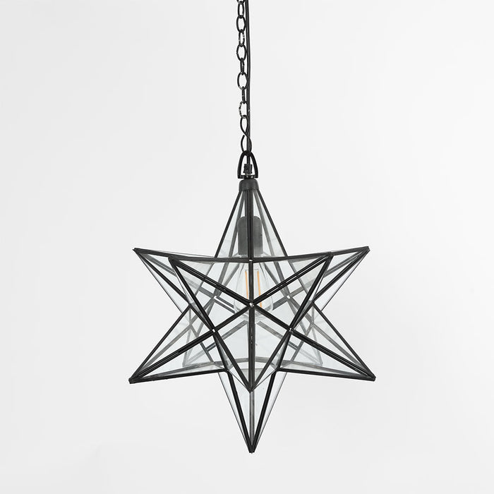 Star Ceiling Pendant Large Black