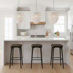 Saba Rattan Ceiling Pendant White