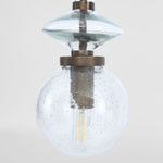 Molten Clear Glass Beads Ceiling Pendant