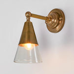 Otto Wall Light With Glass Shade Antique