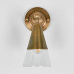 Otto Wall Light With Glass Shade Antique