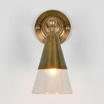 Otto Wall Light With Glass Shade Antique