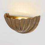 Half Moon Shell Shade Wall Light