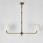 Sheridan Two Arm Pendant Antique Brass