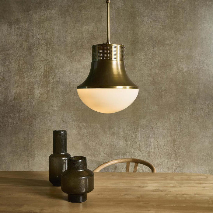 Halo Ceiling Pendant Antique Brass