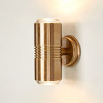 Primrose Up and Down Outdoor Wall Light Antique Brass