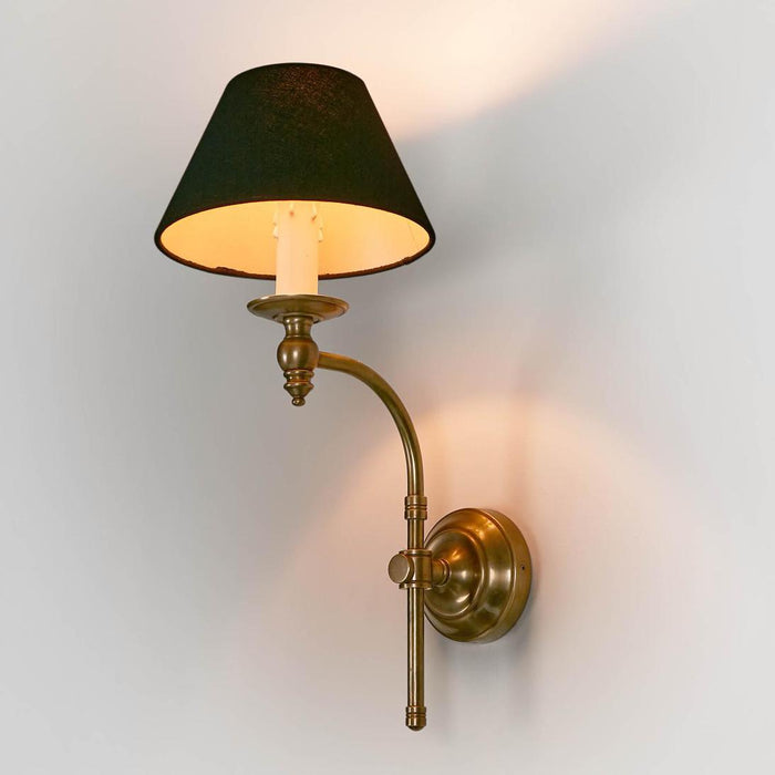 Soho Curved Wall Light Base Antique