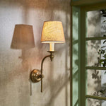 Soho Curved Wall Light Base Antique