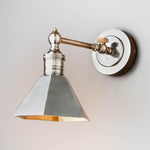 Mayfair Wall Light With Metal Shade Antique
