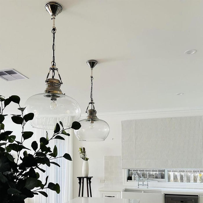 Paddington Ceiling Pendant Small Antique Silver