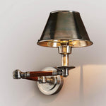 Benton Wall Light With Metal Shade Antique
