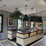 Monte Carlo Ceiling Pendant Large Black and Brass