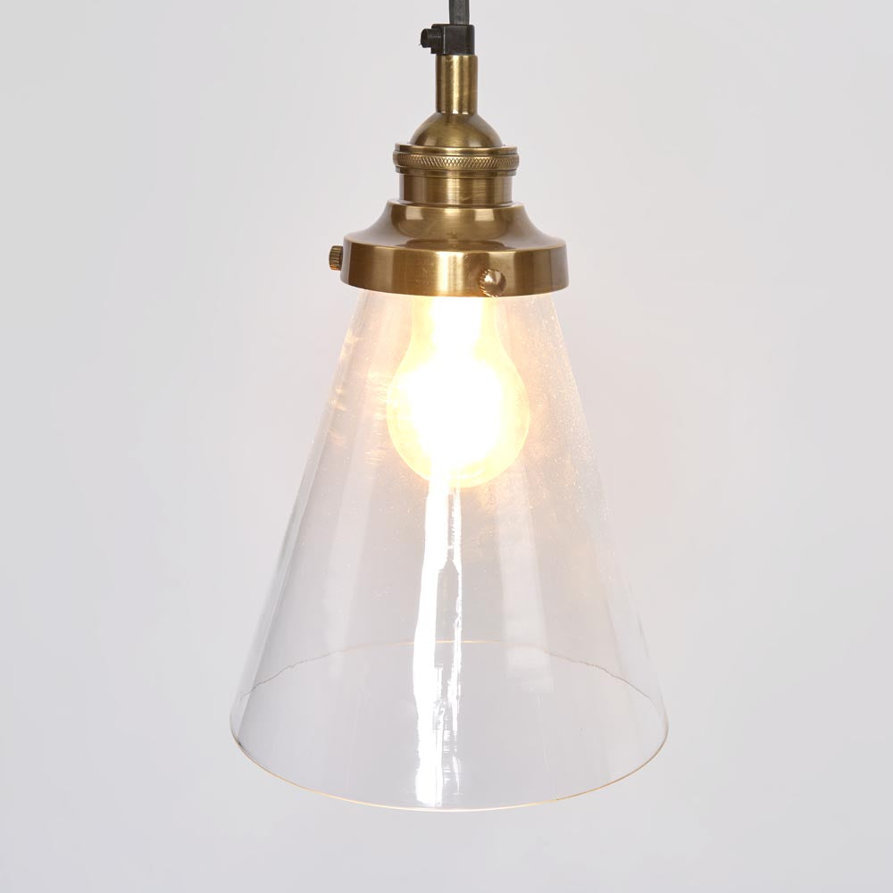 Gadsden Ceiling Pendant Extra Small Antique Brass