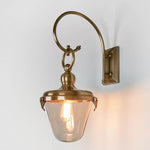 Savoy Outdoor Wall Light With Glass Shade Antique