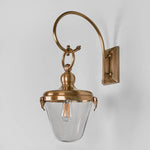 Savoy Outdoor Wall Light With Glass Shade Antique
