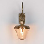 Savoy Outdoor Wall Light With Glass Shade Antique