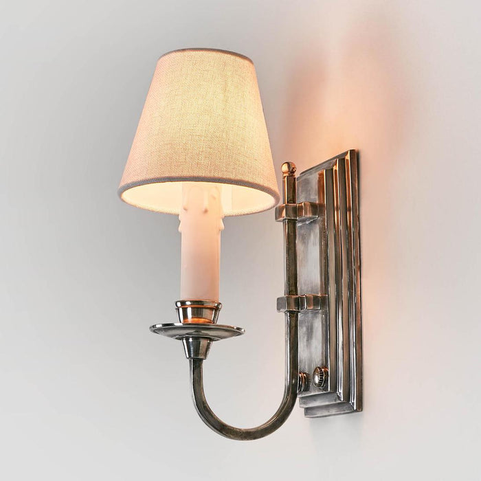 East Borne Wall Light Antique Silver