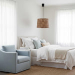 Rattan Round Ceiling Pendant Small Natural