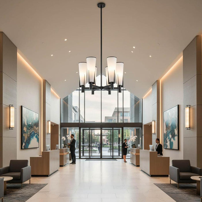 St Germain Chandelier Black