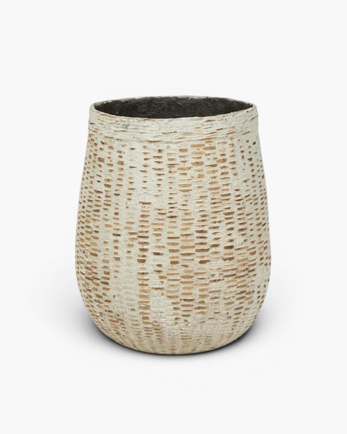 Esparta Cement Coated Bamboo Planter LGE