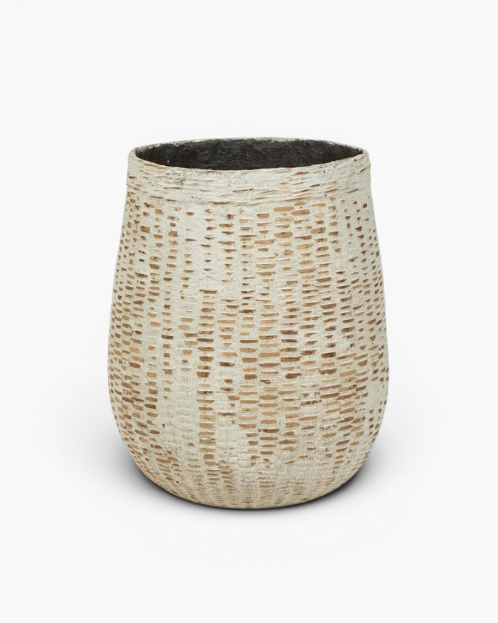 Esparta Cement Coated Bamboo Planter LGE