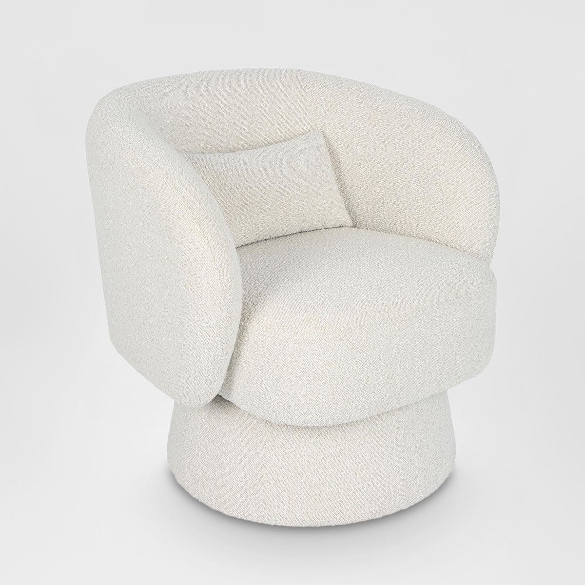 Selena Swivel Chair Vanilla Boucle