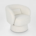 Selena Swivel Chair Vanilla Boucle
