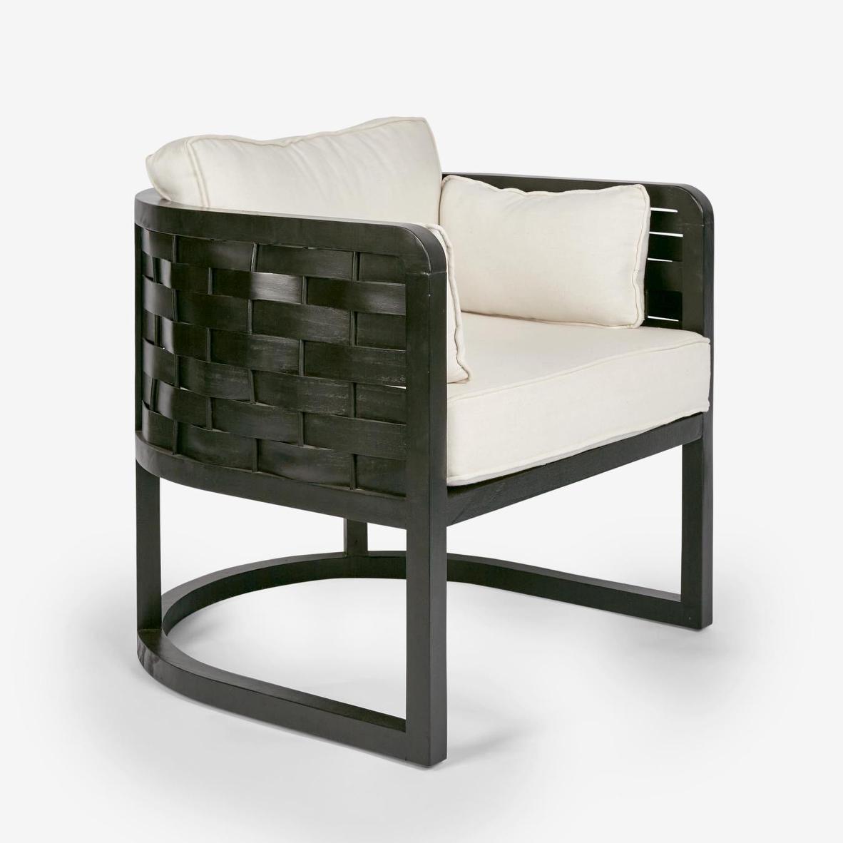 Weave Occasional ArmChair Black
