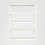 Carfu Wooden Shelf 45x150x200 White