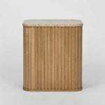 Travertine Oak Side Table