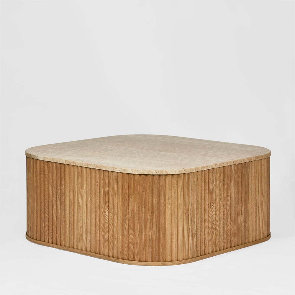 Travertine Oak Coffee Table