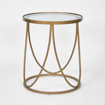 Palais Round Side Table Gold
