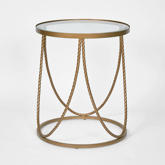Palais Round Side Table Gold
