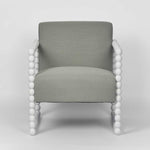 Bobbin Oak ArmChair White/Seafoam
