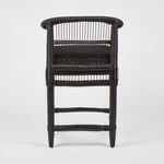 Livingstone Bar Stool Black/Black Cushion - Outdoor Under-Cover