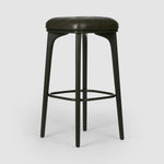 Carlton Leather Bar Stool Black