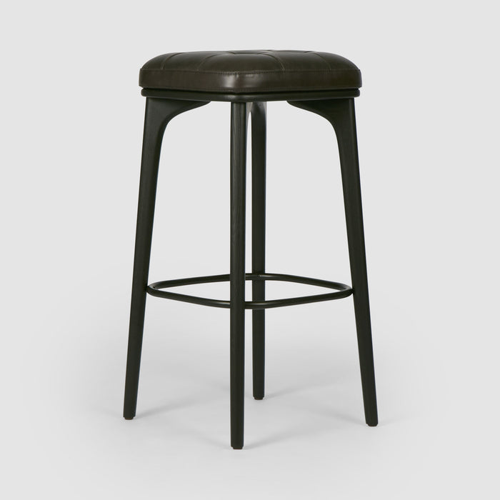 Carlton Leather Bar Stool Black