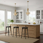 Carlton Leather Bar Stool Black