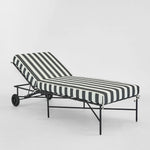 Sheffield Sunlounge Outdoor with B/W Stripe Cushion