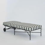 Sheffield Sunlounge Outdoor with B/W Stripe Cushion