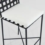 Sheffield Bar Stool Outdoor with White Cushion