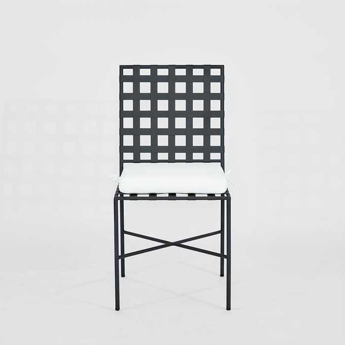 Sheffield Dining Chair Outdoor with White Cushion