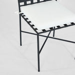 Sheffield Dining Chair Outdoor with White Cushion