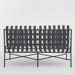 Sheffield Sofa Outdoor 2 Seater B/W Stripe Cushions